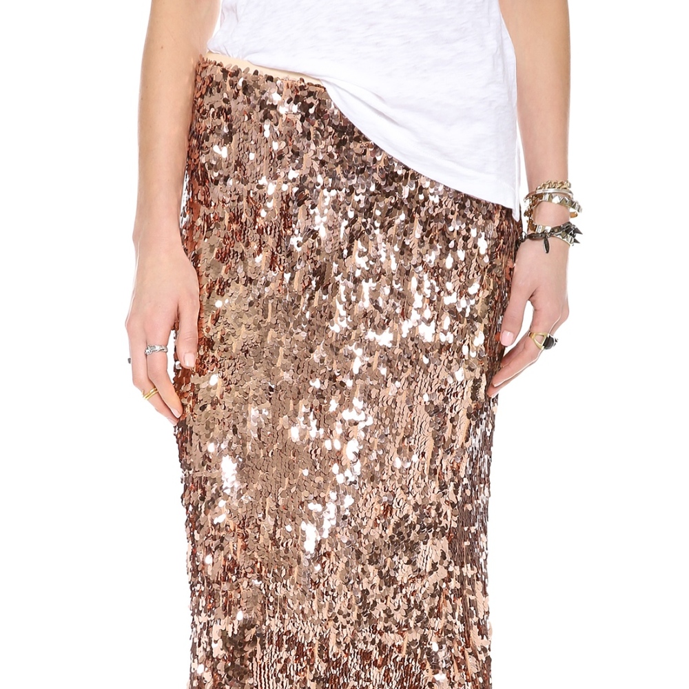 Free People Sequins for Miles Maxi Skirt (S)